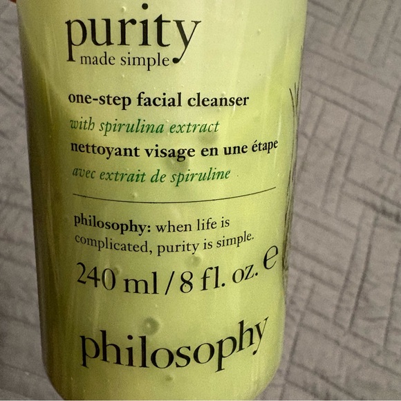 NEW Philosophy PURITY made simple with Spirulina Extract 8 oz Sealed - Picture 4 of 4